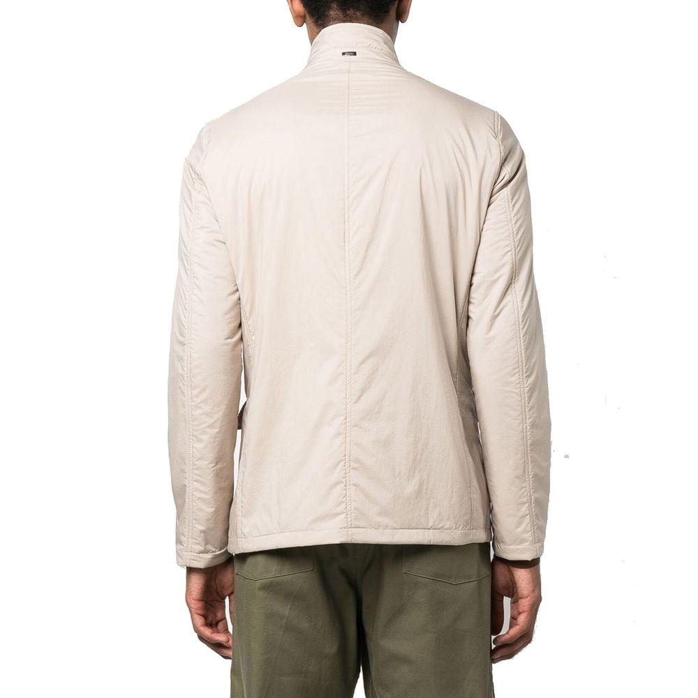 Herno Beige Polyamide Full-Length Men's Jacket