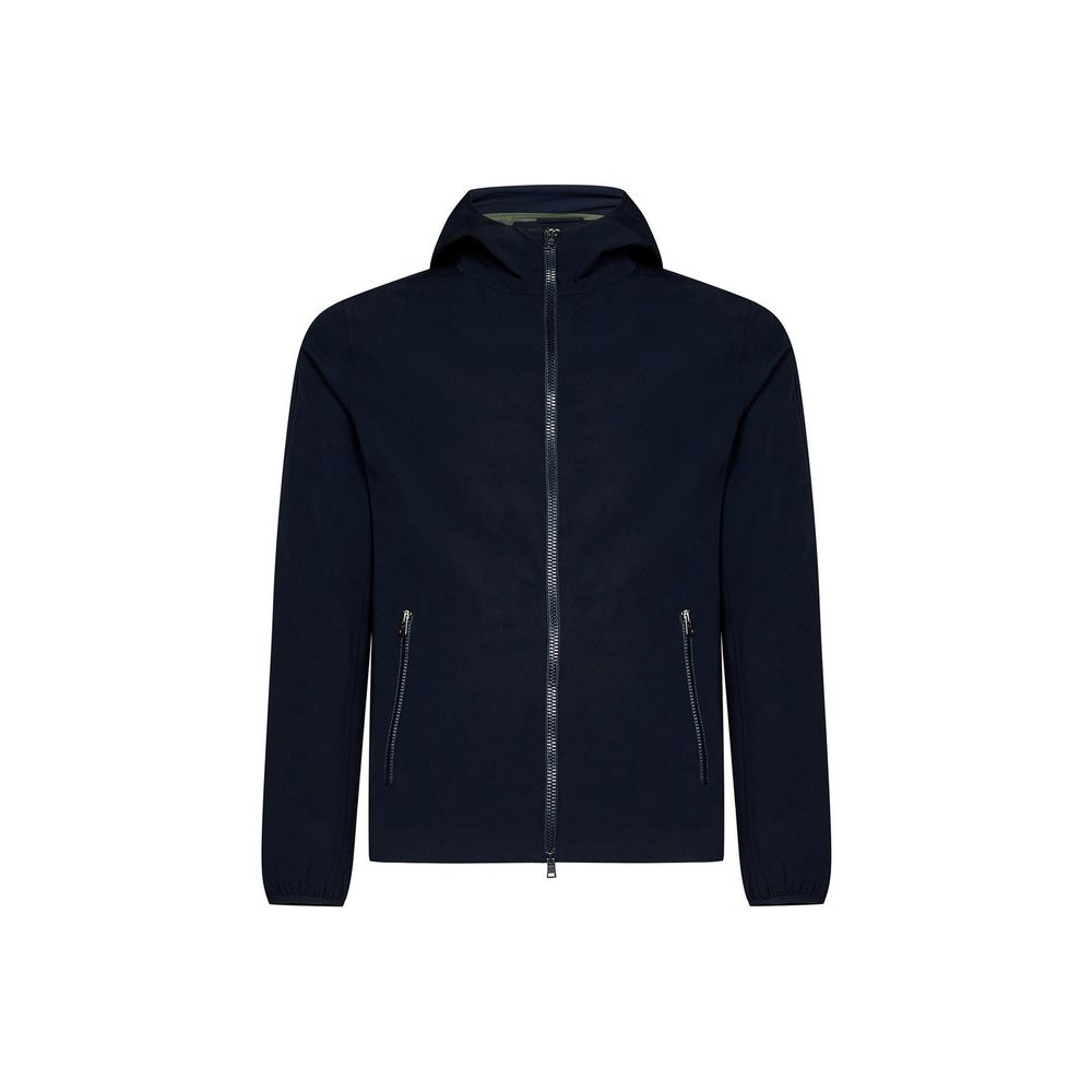 Herno Blue Elastane Shell Men's Jacket