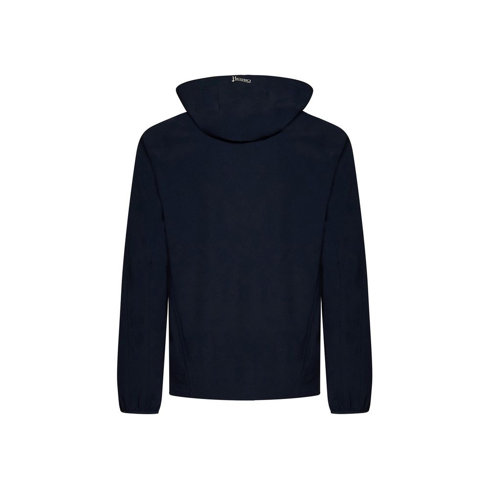 Herno Blue Elastane Shell Men's Jacket