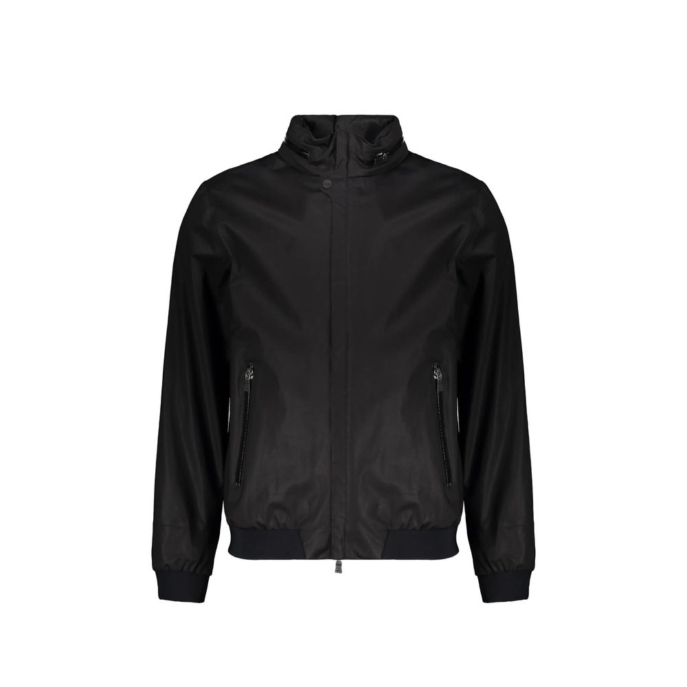 Herno Black Cotton Full-Length Men's Jacket