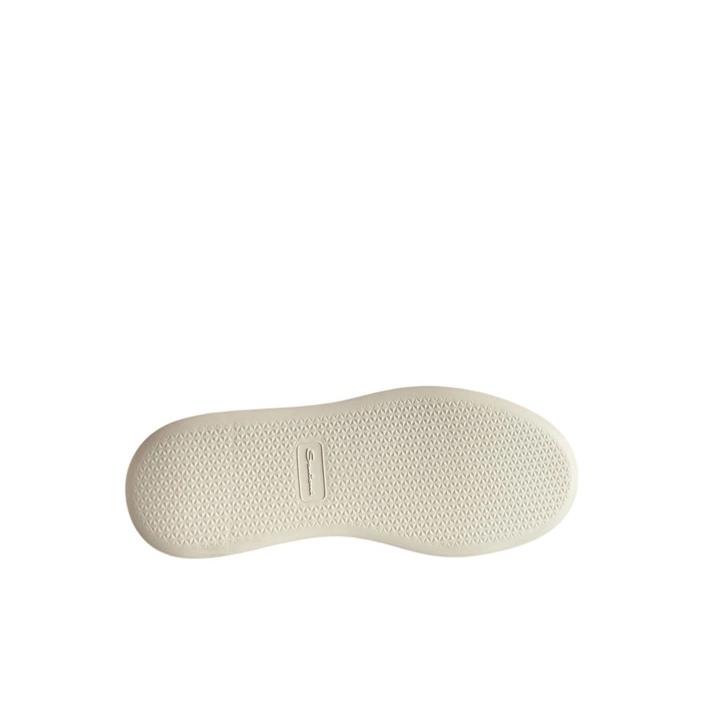Santoni White Leather Women Women's Sneakers