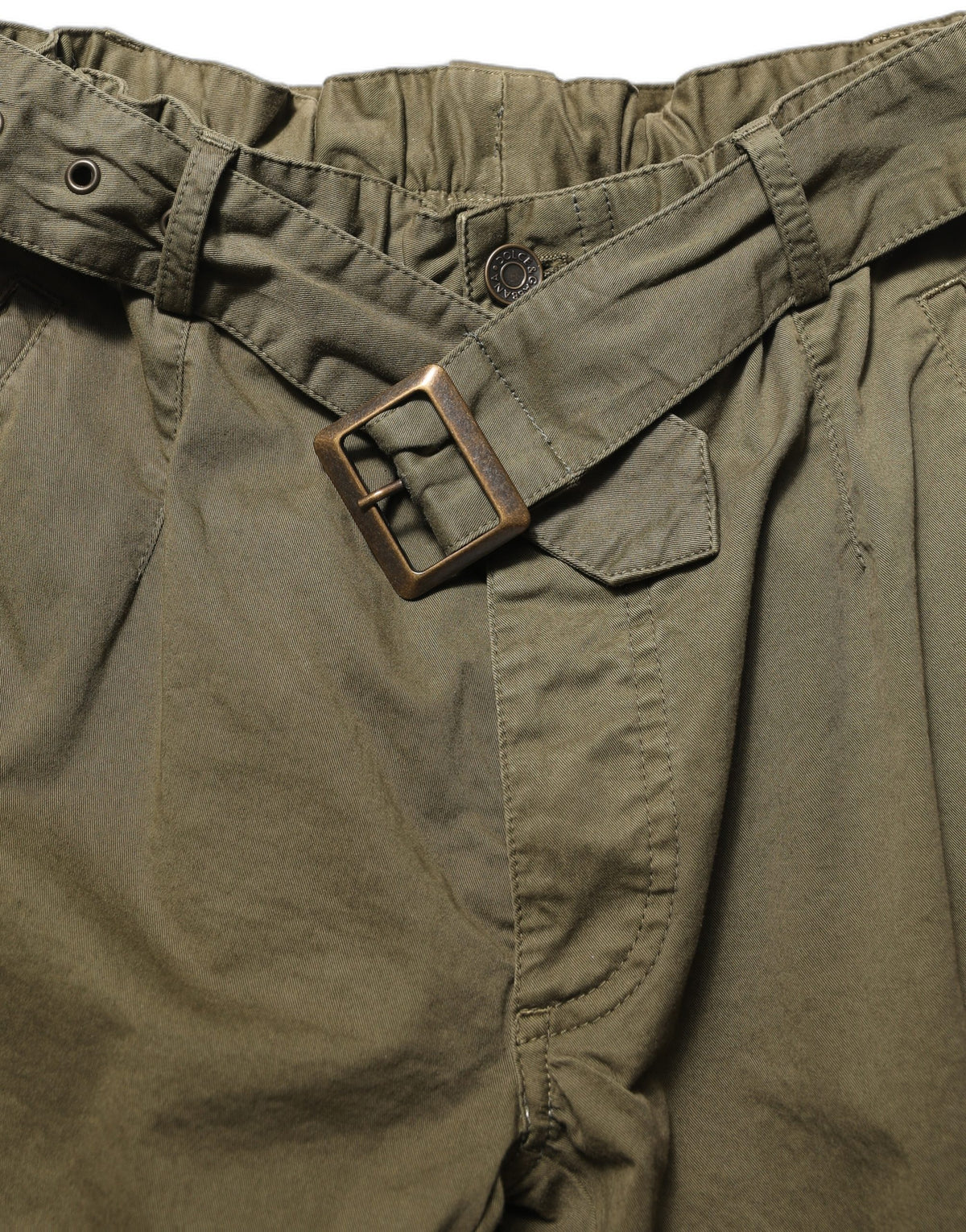 Dolce & Gabbana Olive Green High Waist Cargo Trouser Women's Pants