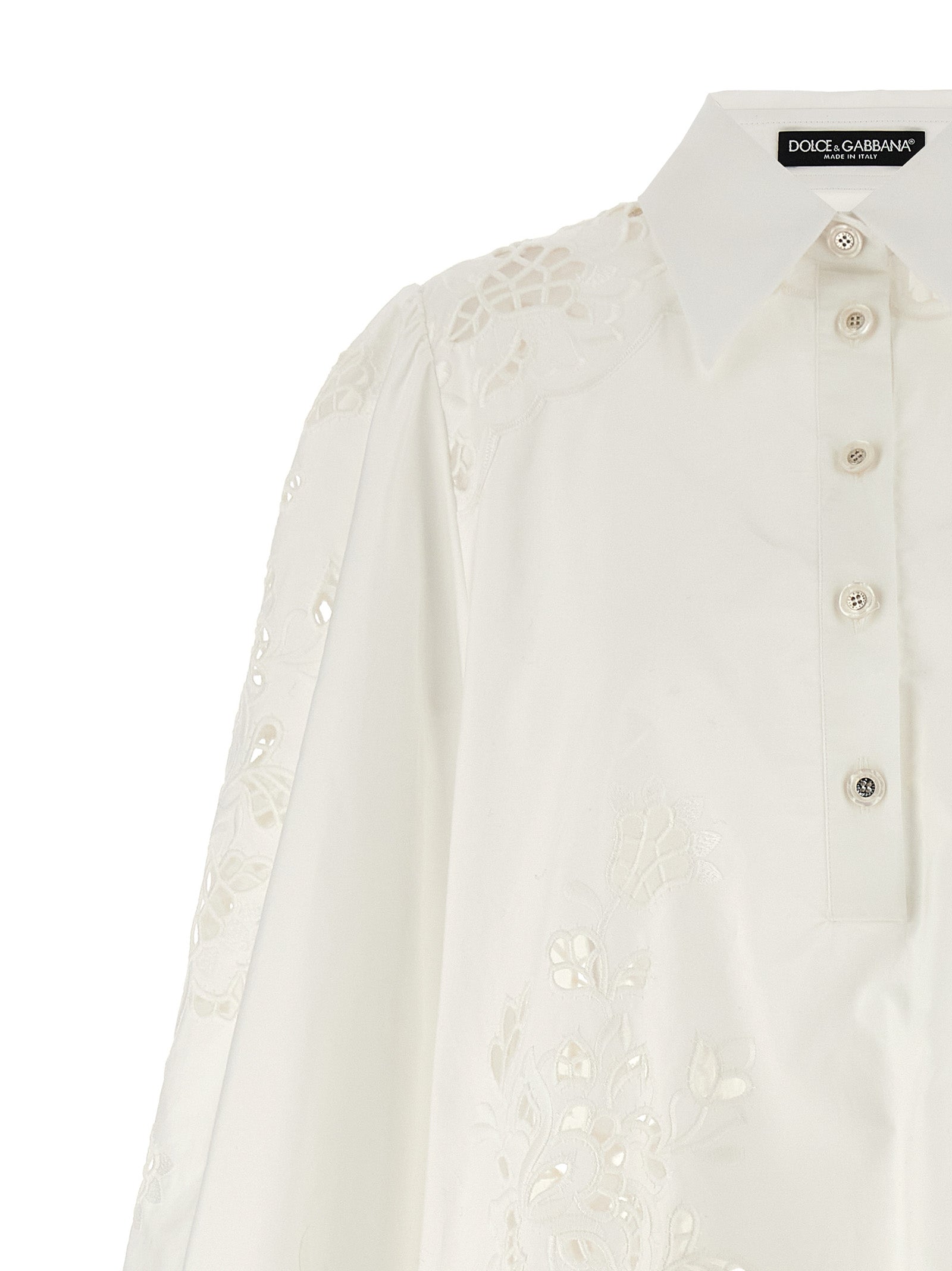 Dolce & Gabbana White Cotton Short Women's Dress