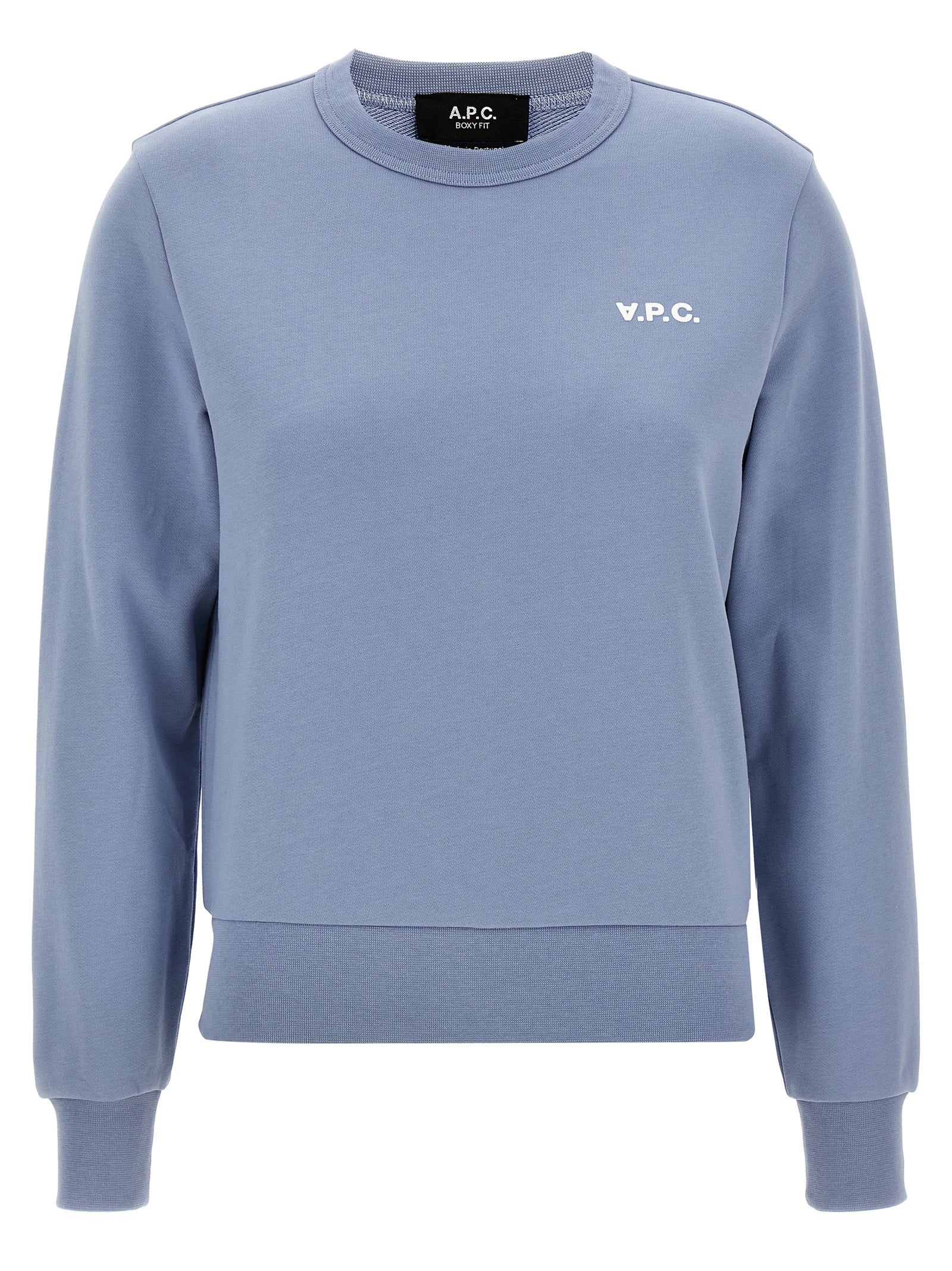 A.P.C. Blue Cotton Women's Sweatshirt