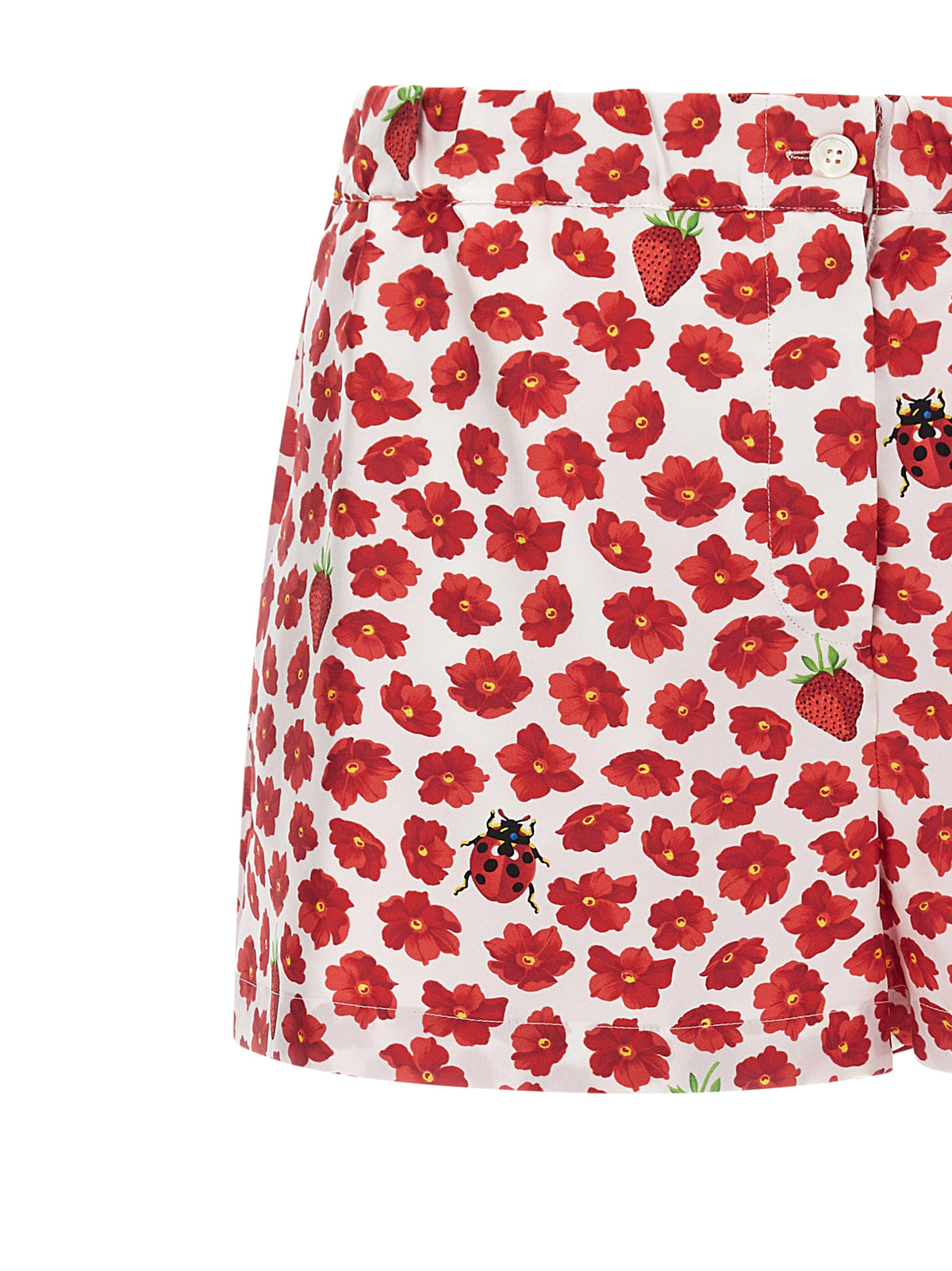 Versace Multicolor Silk Bermuda Women's Shorts