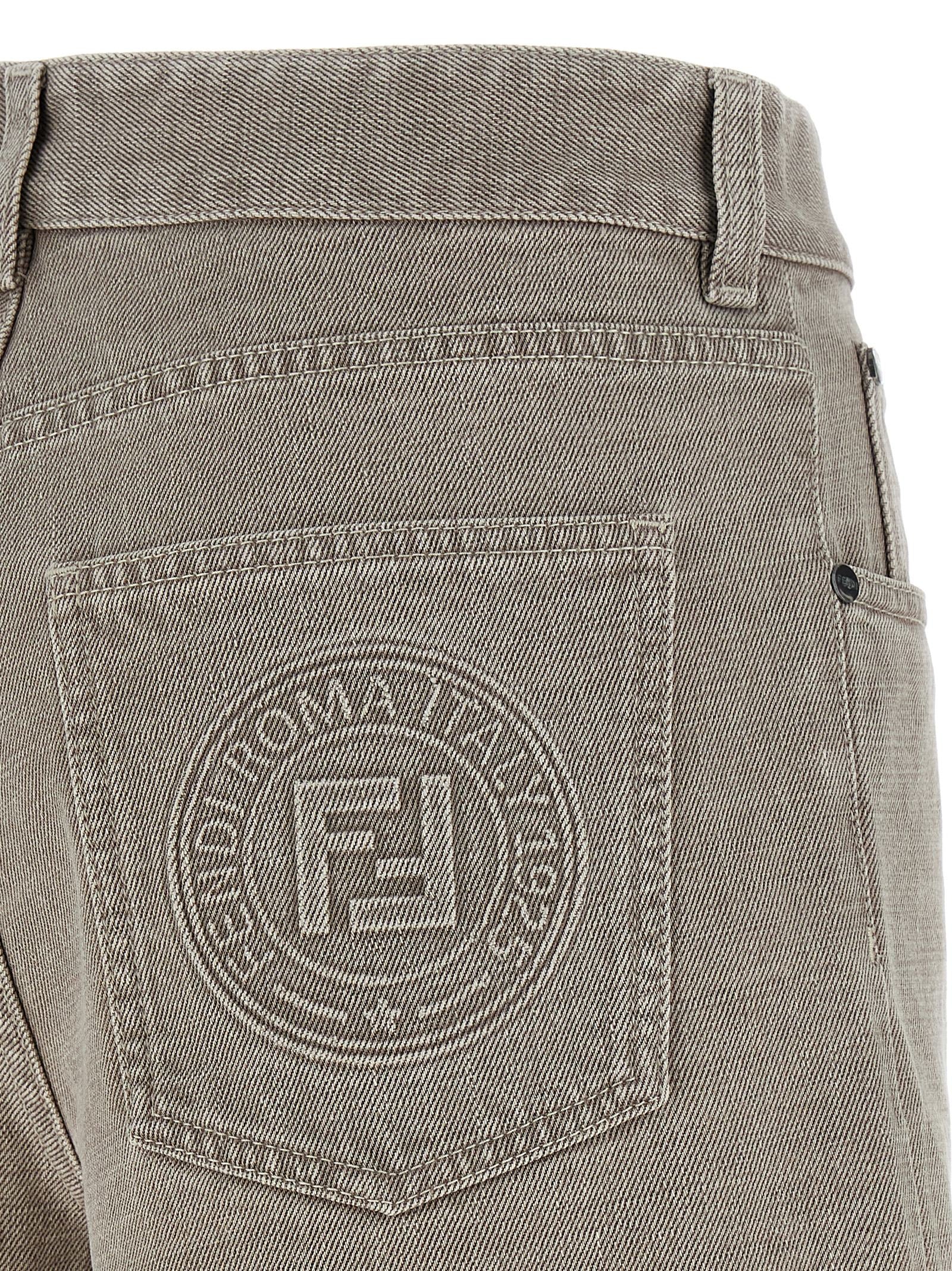 Fendi Beige Cotton Bermuda Women's Shorts
