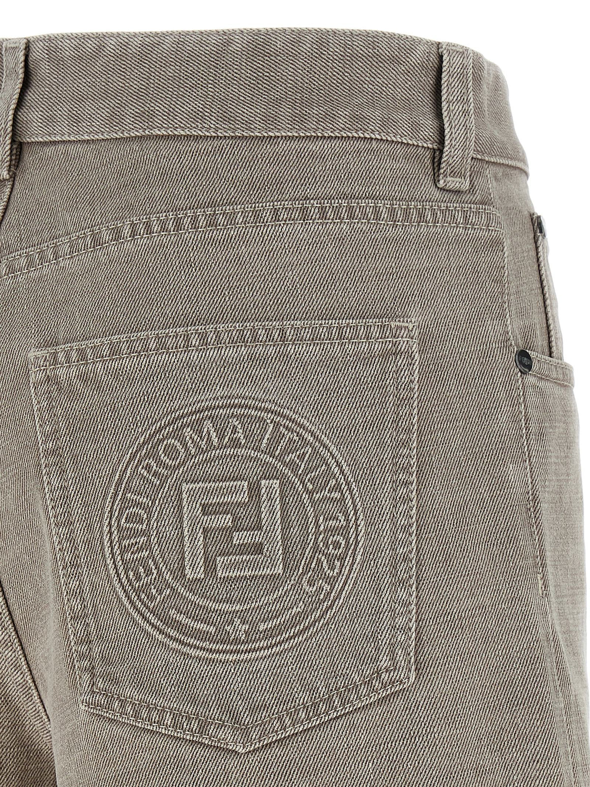Fendi Beige Cotton Bermuda Women's Shorts