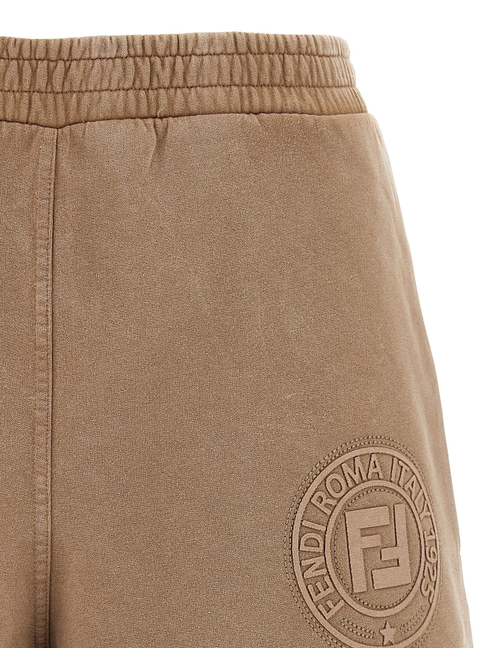 Fendi Brown Cotton Bermuda Women's Shorts