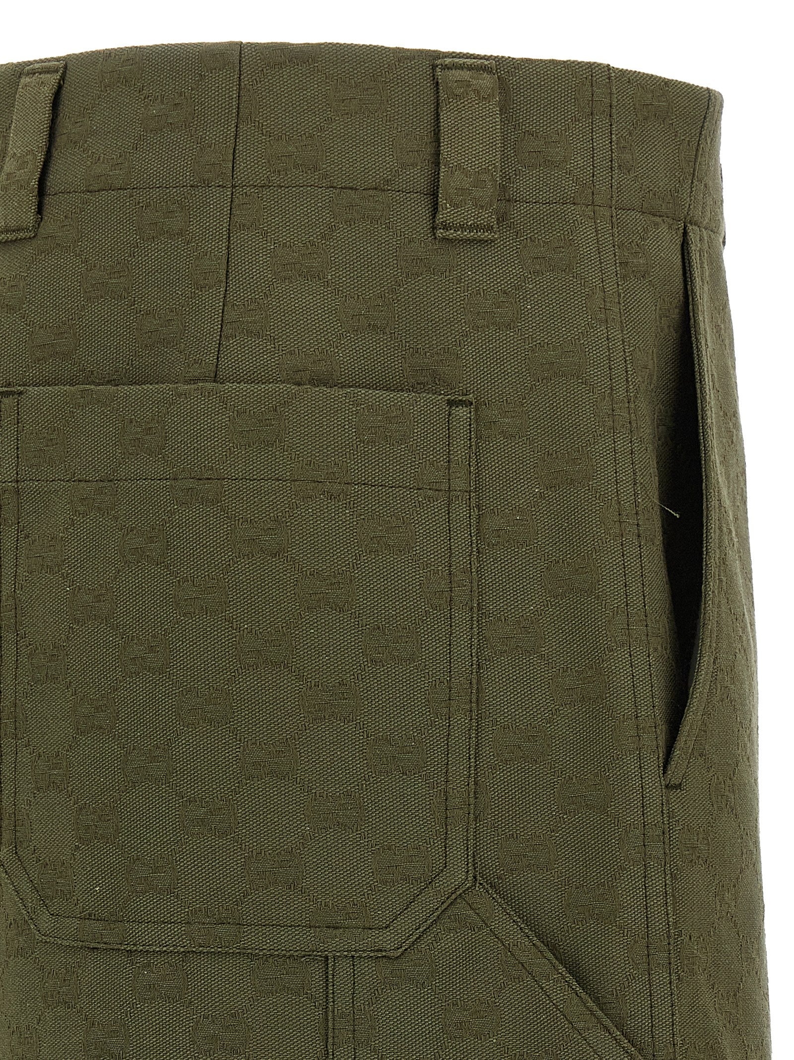 Gucci Bicolor Cotton Bermuda Men's Shorts