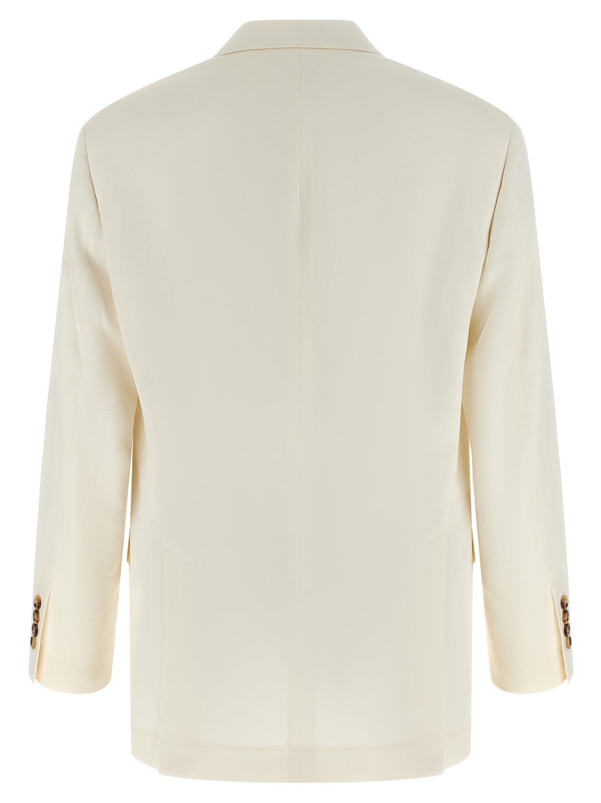Brunello Cucinelli White Silk Men's Blazer