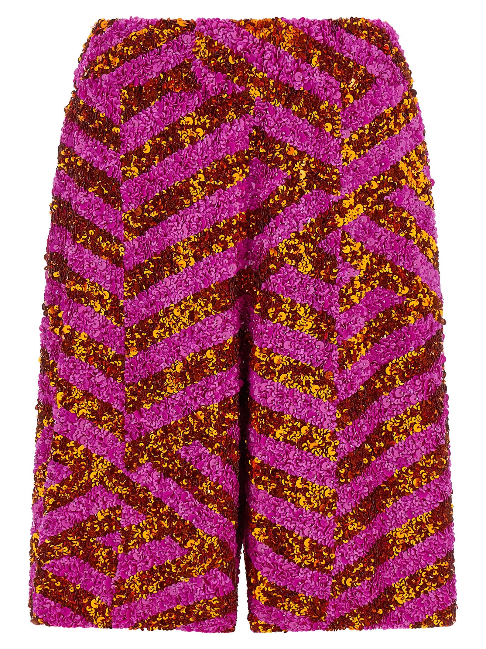 Dries Van Noten Multicolor Viscose Bermuda Women's Shorts