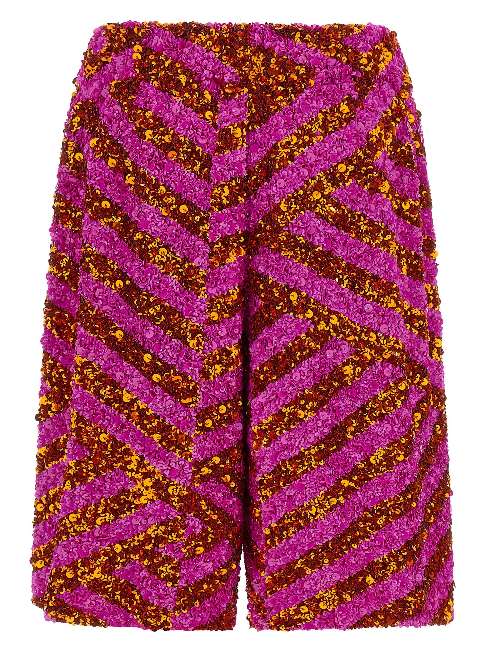 Dries Van Noten Multicolor Viscose Bermuda Women's Shorts