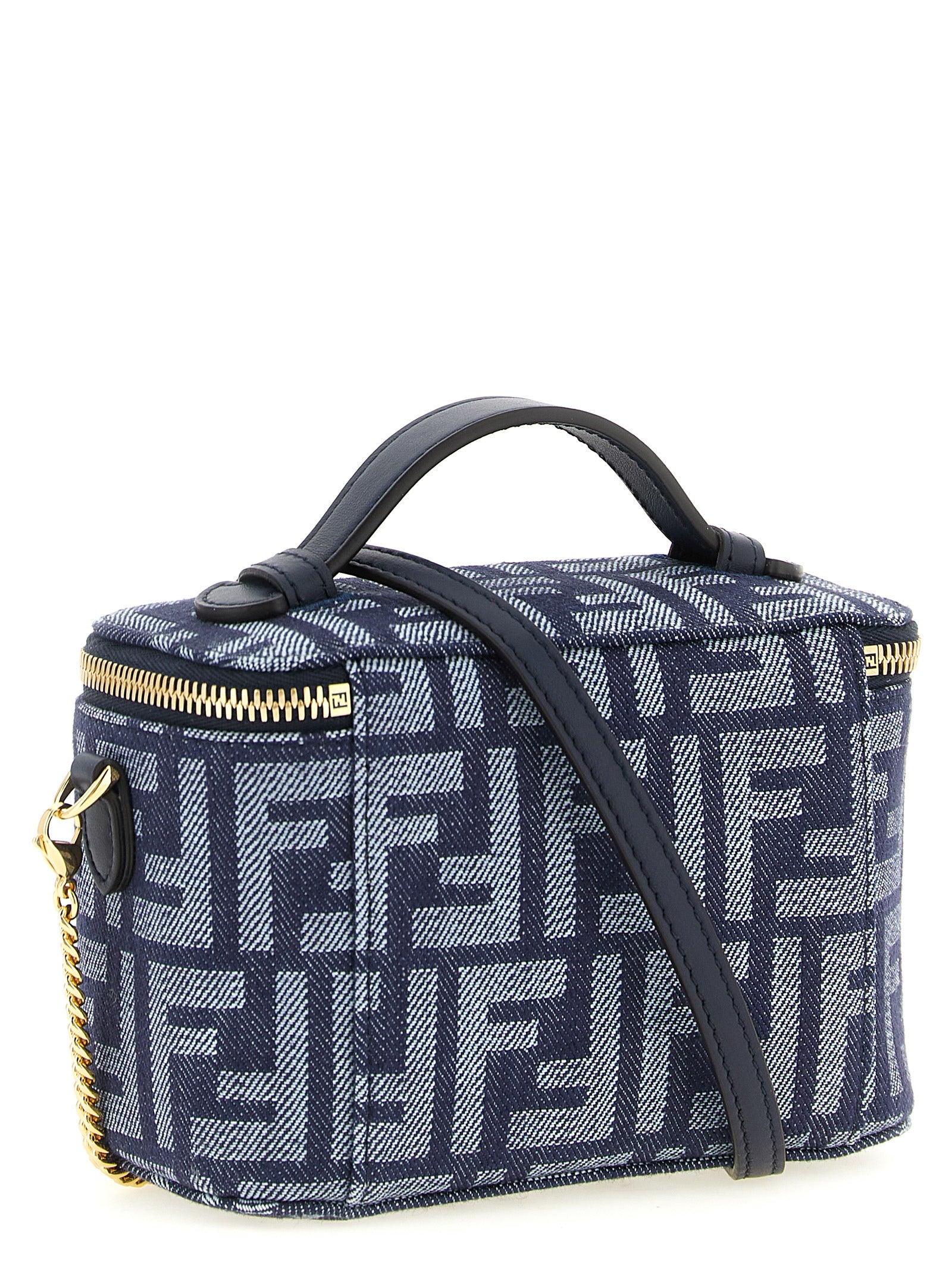 Fendi Blue Cotton Women's Handbag