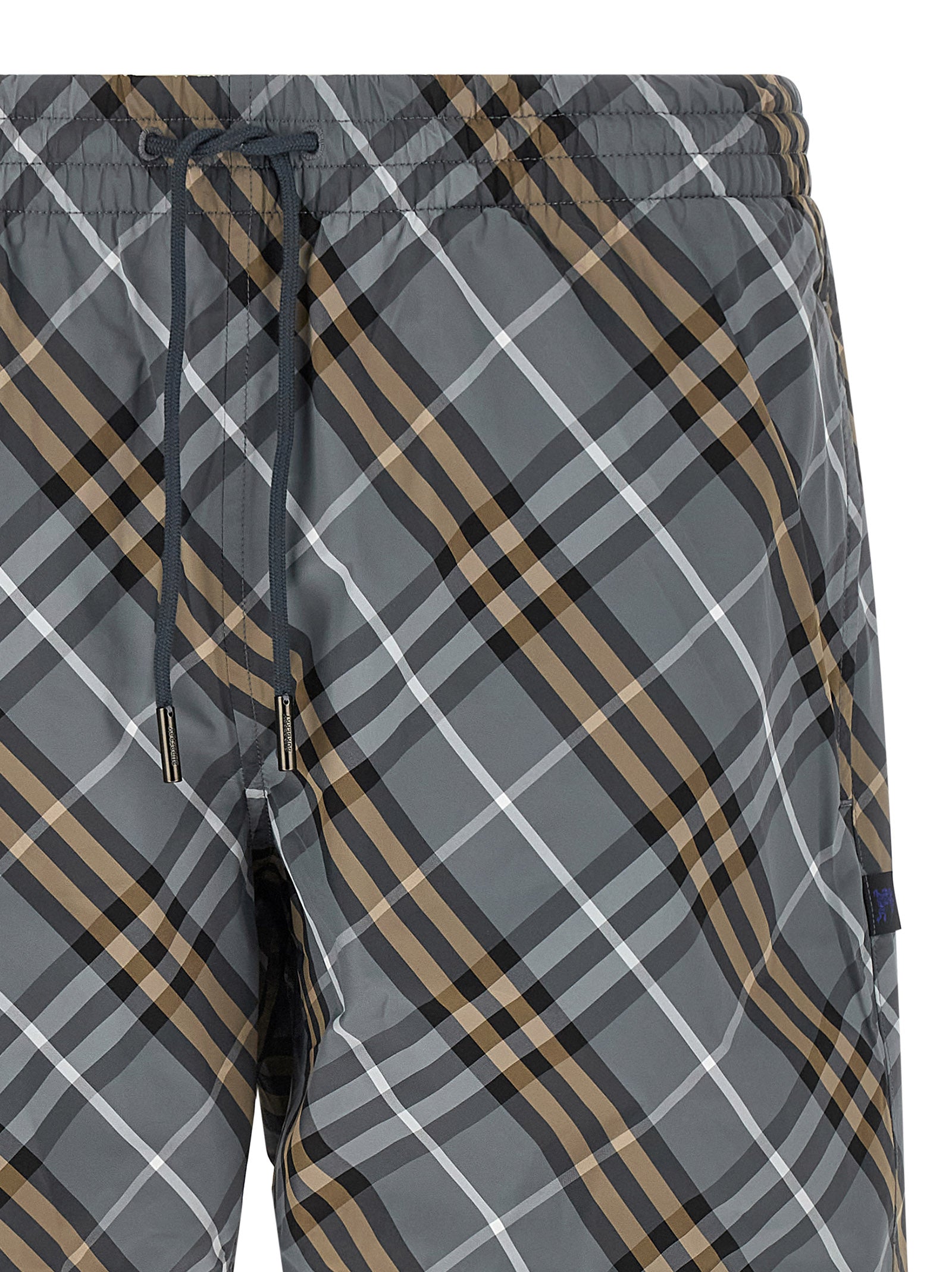 Burberry Blue Polyamide Bermuda Men's Shorts