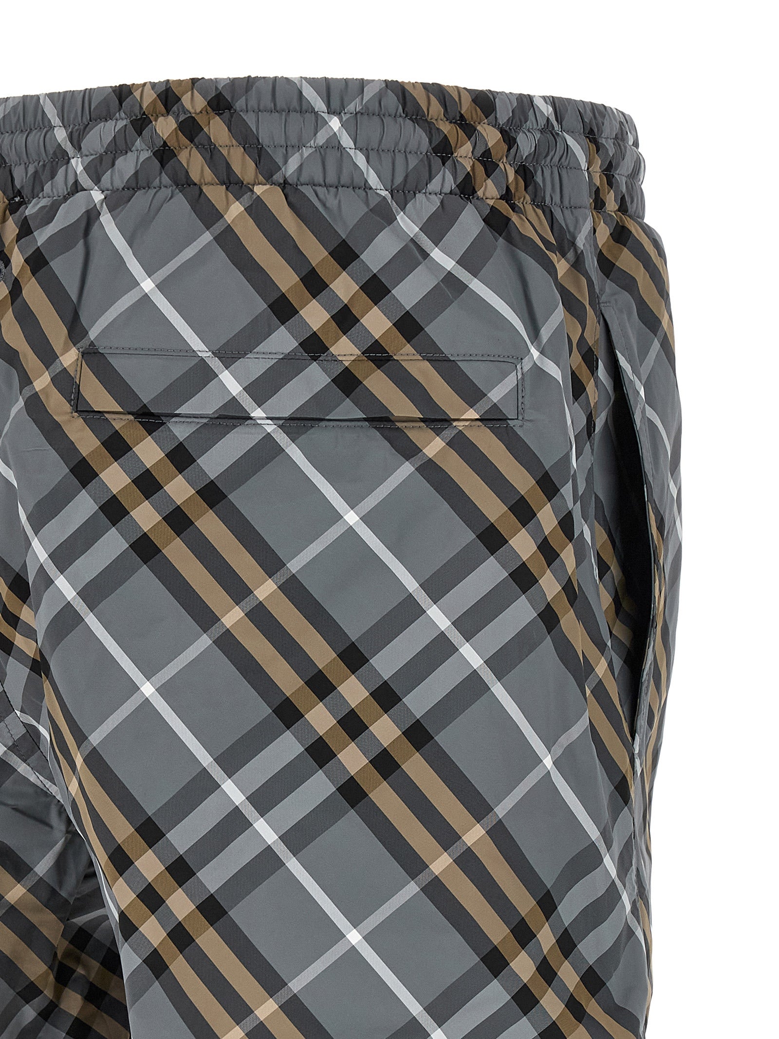Burberry Blue Polyamide Bermuda Men's Shorts