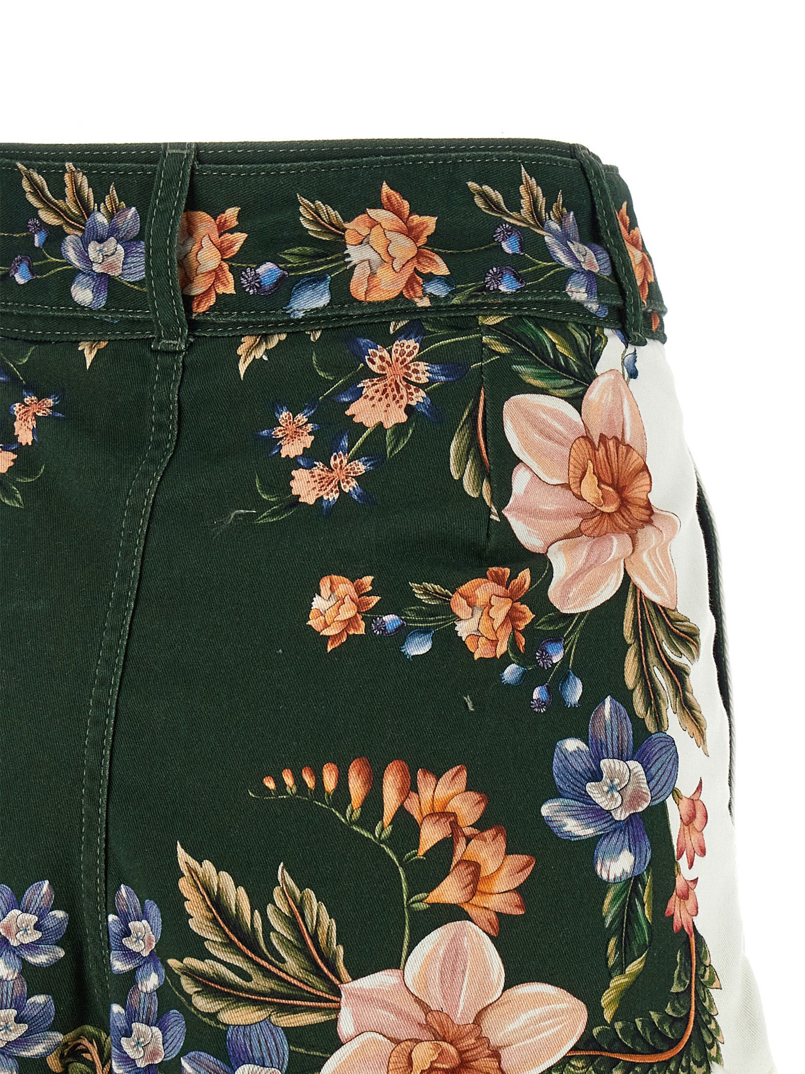 FARM RIO Bicolor Linen Bermuda Women's Shorts