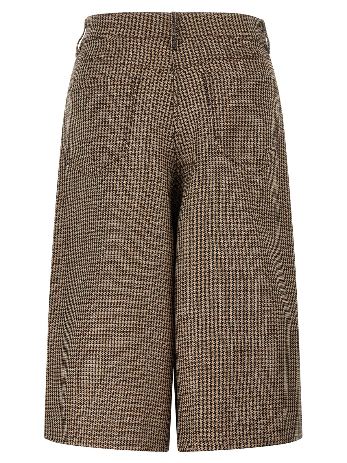 Brunello Cucinelli Brown Virgin Wool Bermuda Women's Shorts