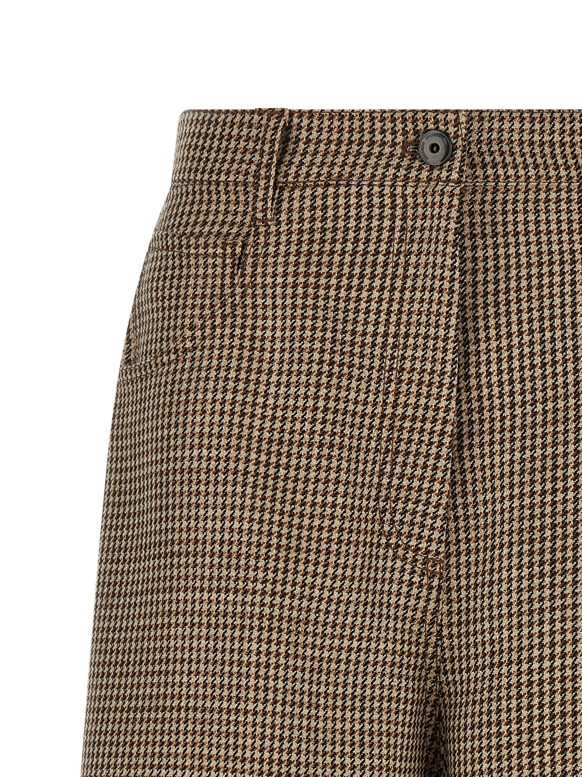 Brunello Cucinelli Brown Virgin Wool Bermuda Women's Shorts