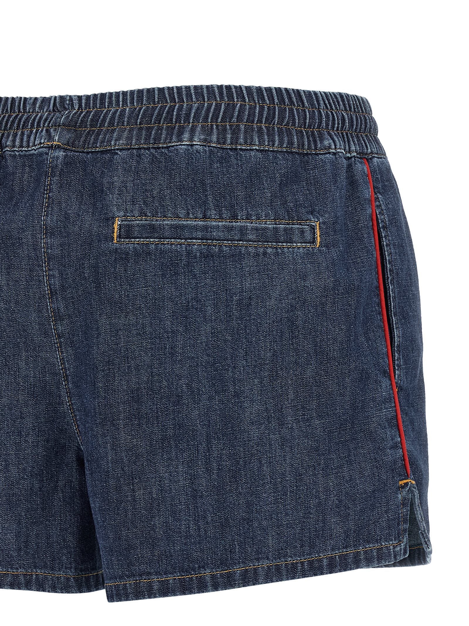 Valentino Garavani Blue Cotton Bermuda Women's Shorts