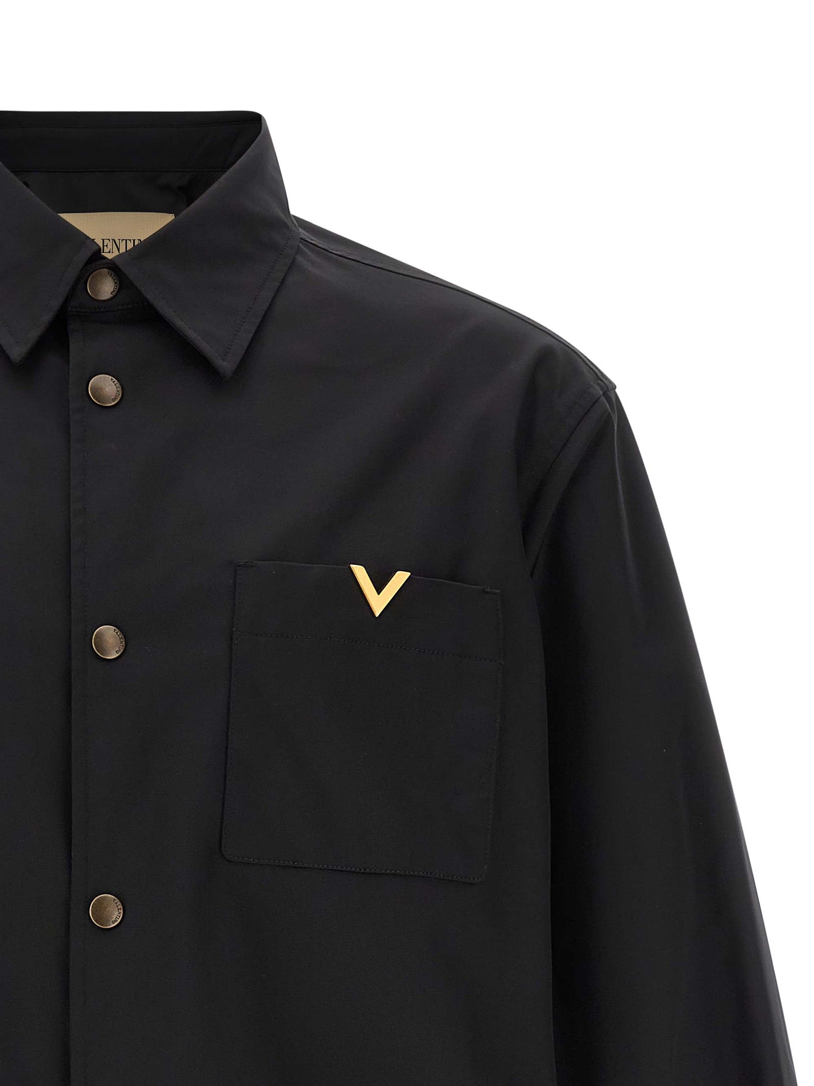 Valentino Garavani Black Polyester Men's Jacket