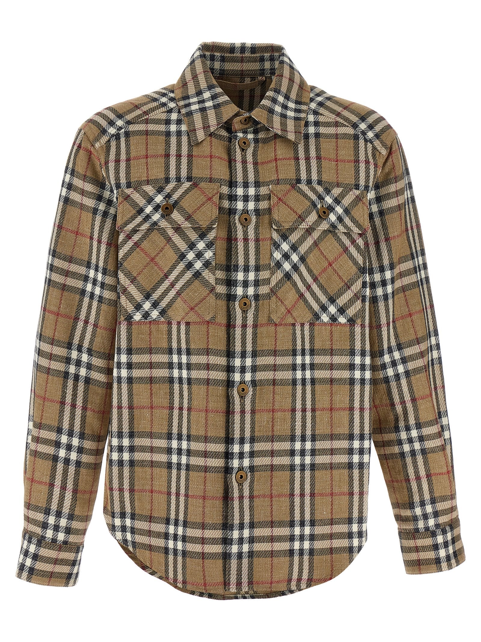 Burberry Brown Cotton Men's Blouse