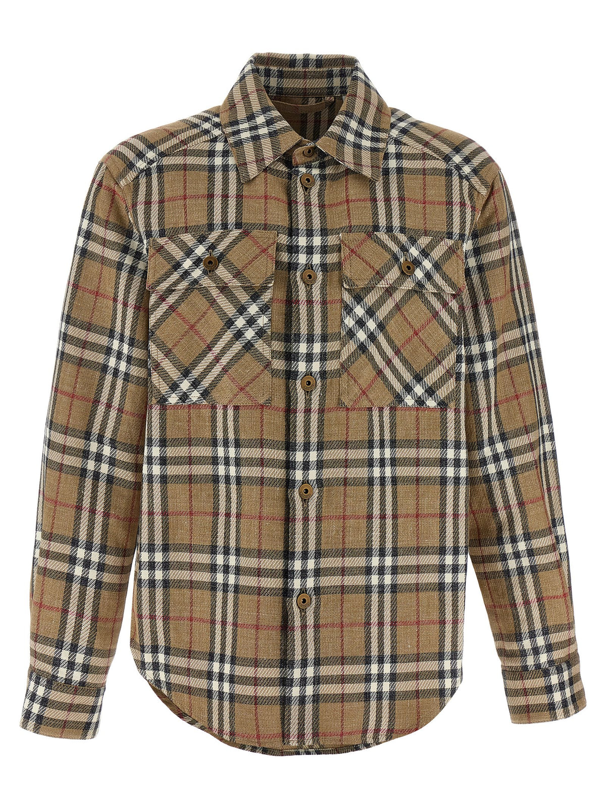 Burberry Brown Cotton Men's Blouse
