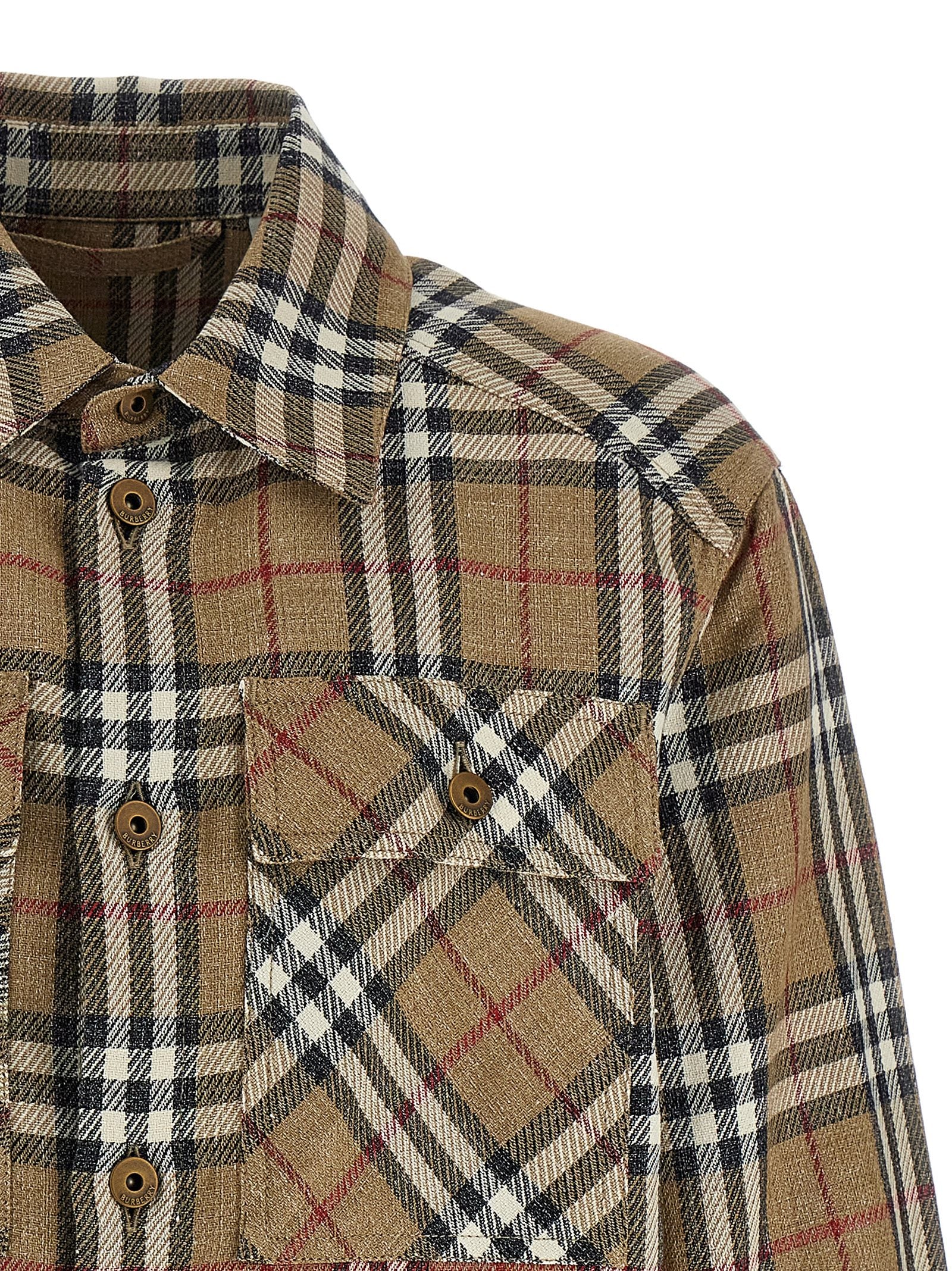 Burberry Brown Cotton Men's Blouse