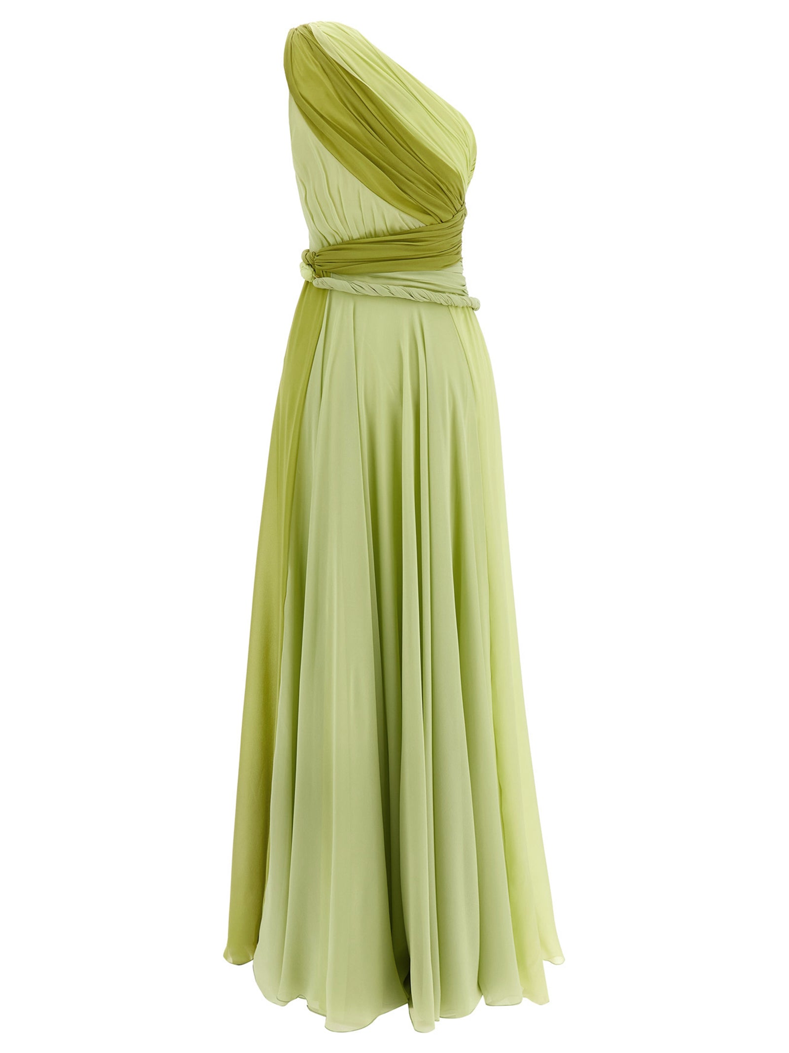 Giambattista Valli Bicolor Silk Long Women's Dress