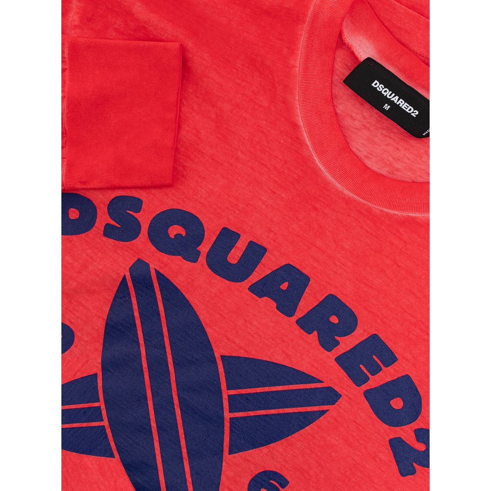 Dsquared² Red Cotton Men's T-Shirt
