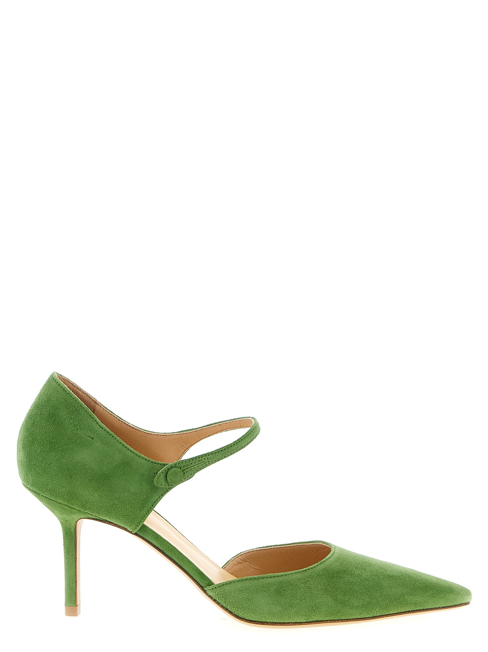 Francesco Russo Bicolor Goatskin Mid Heel Women's Pumps