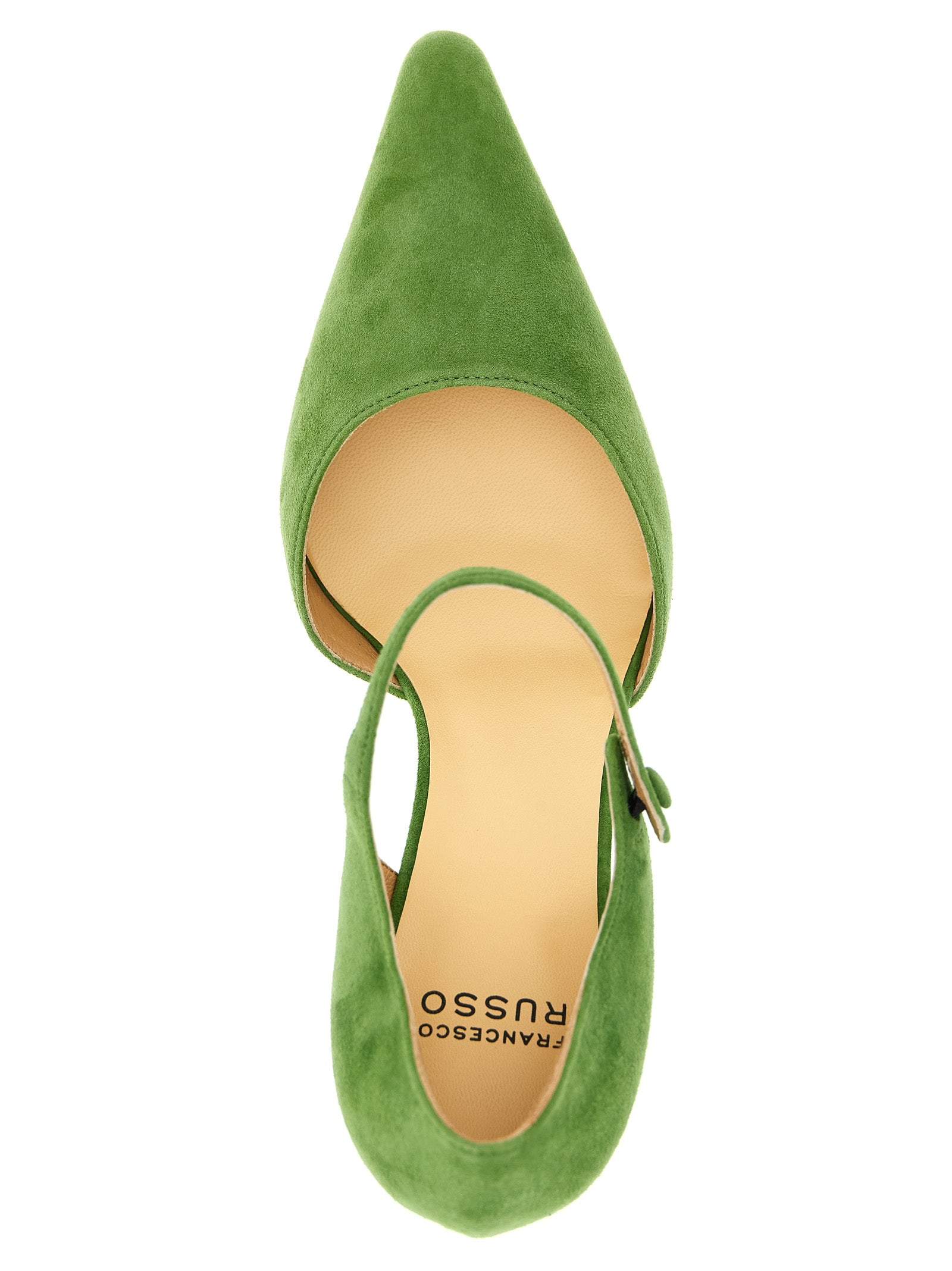 Francesco Russo Bicolor Goatskin Mid Heel Women's Pumps