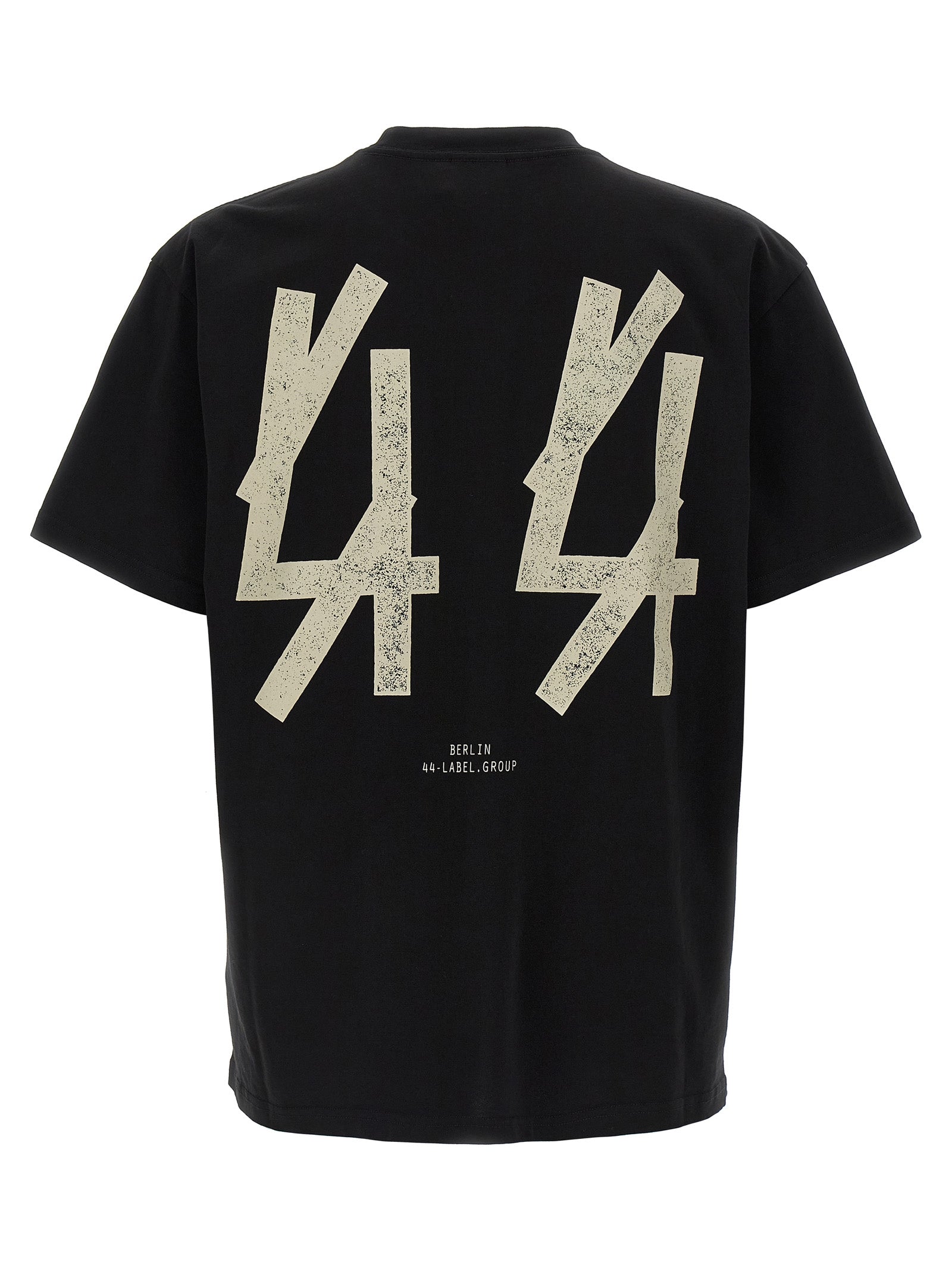 44 Label Group Black Cotton Men's T-Shirt