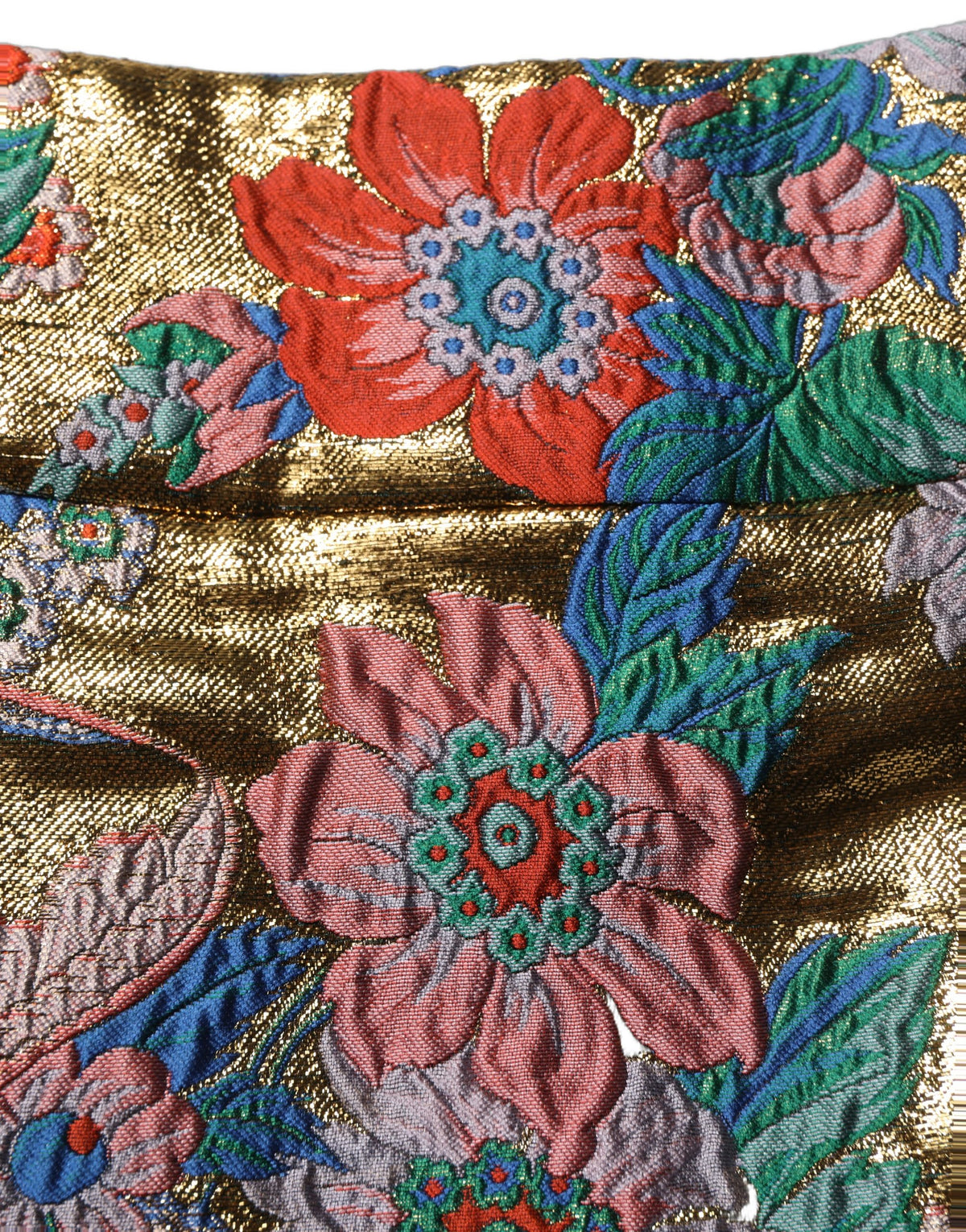 Dolce & Gabbana Multicolor Floral Jacquard MidWaist Mini Women's Skirt