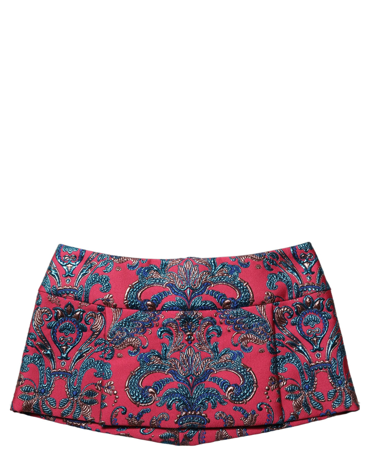 Dolce & Gabbana Multicolor Floral Jacquard MidWaist Mini Women's Skirt