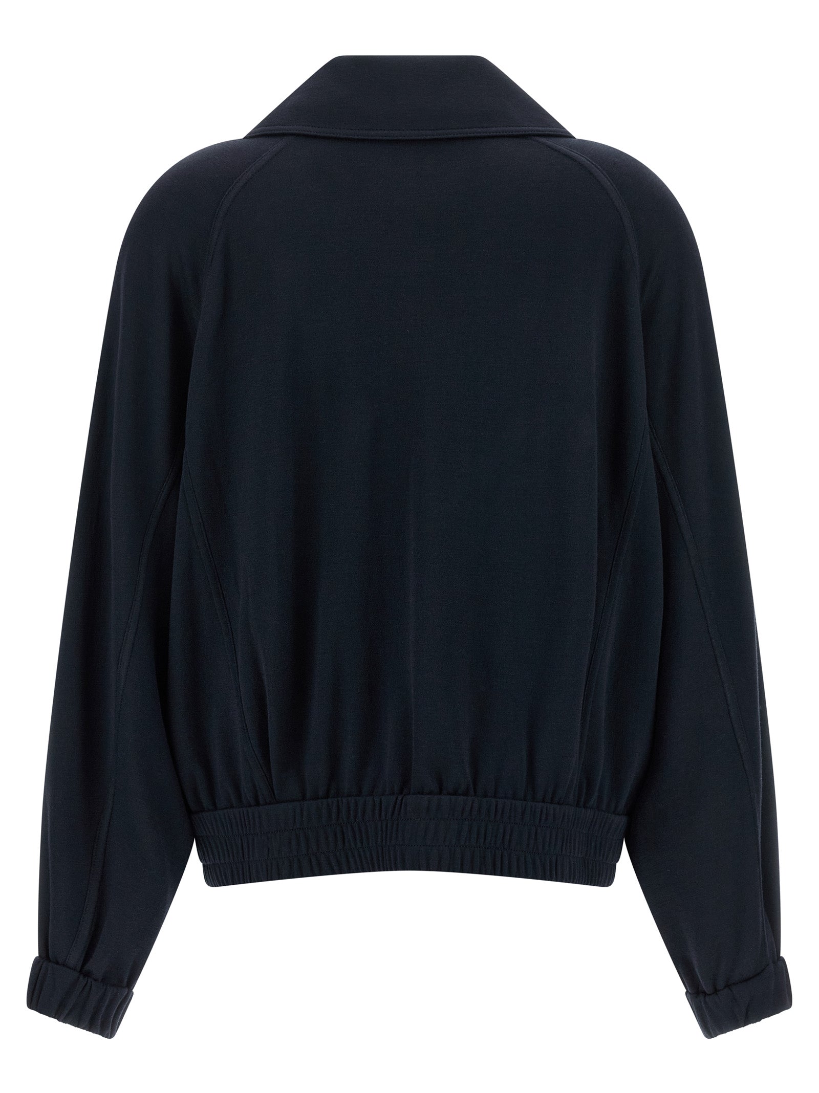 Brunello Cucinelli Blue Cotton Women's Bomber