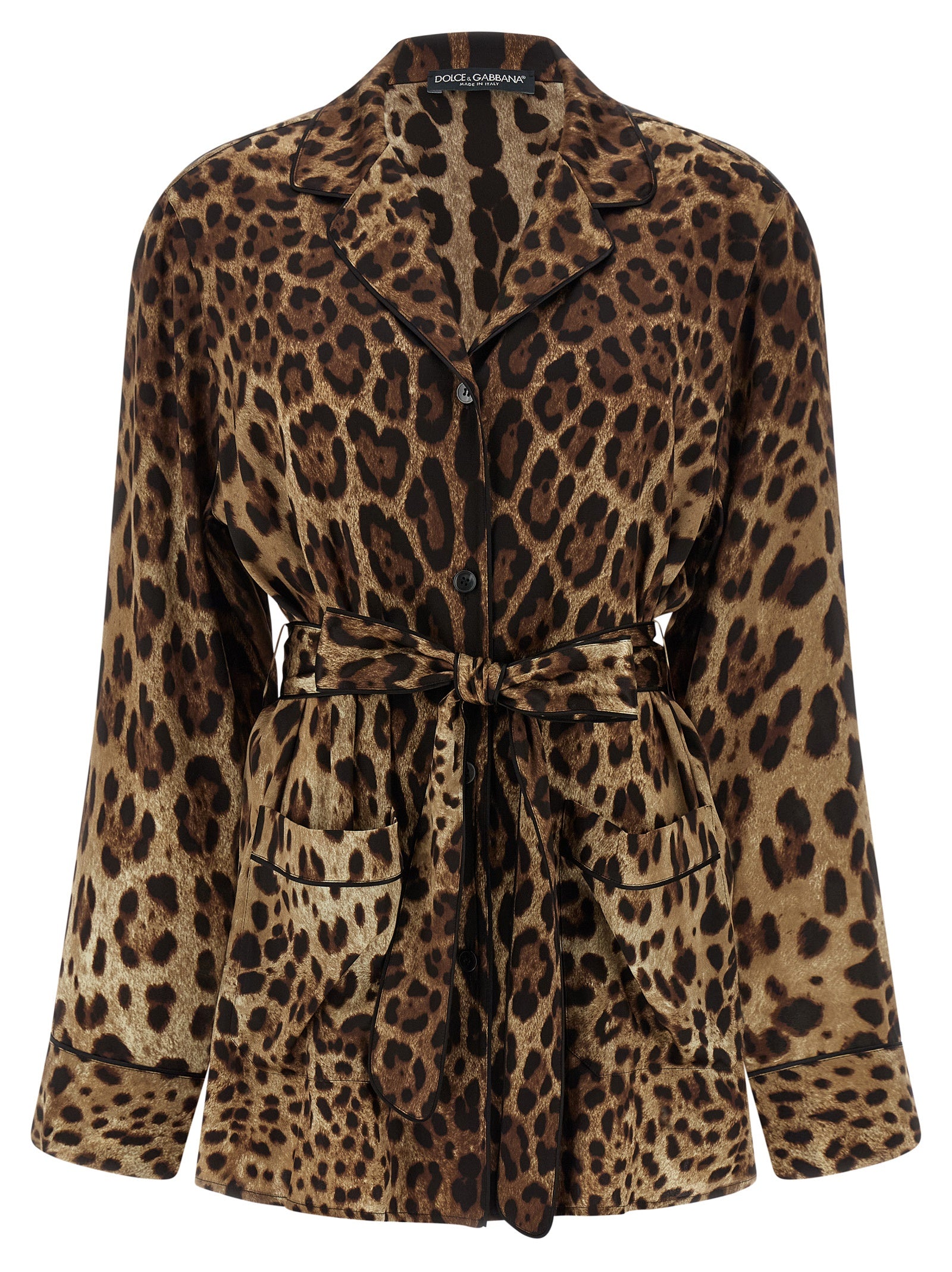 Dolce & Gabbana Brown Silk Women's Blouse