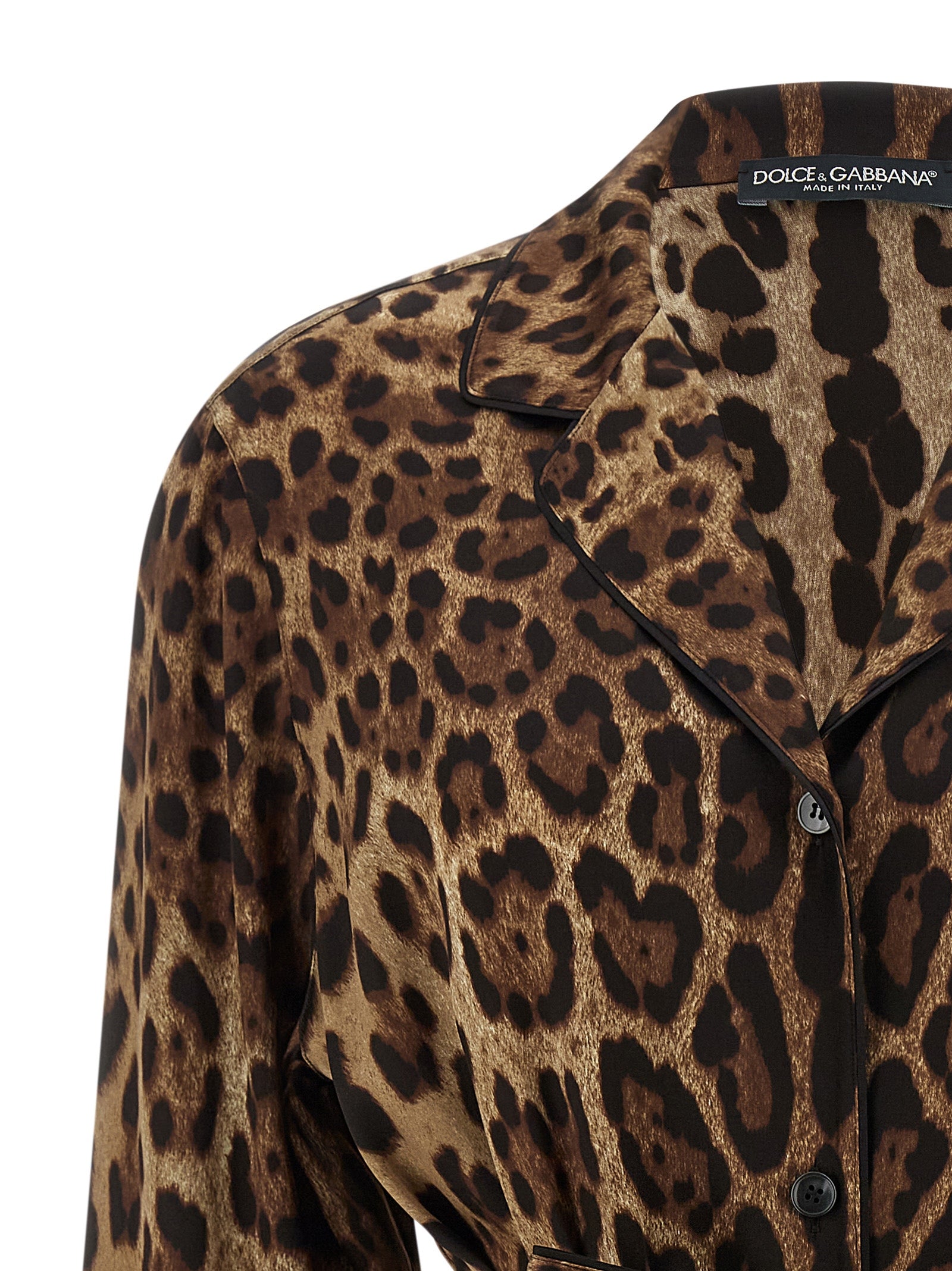 Dolce & Gabbana Brown Silk Women's Blouse