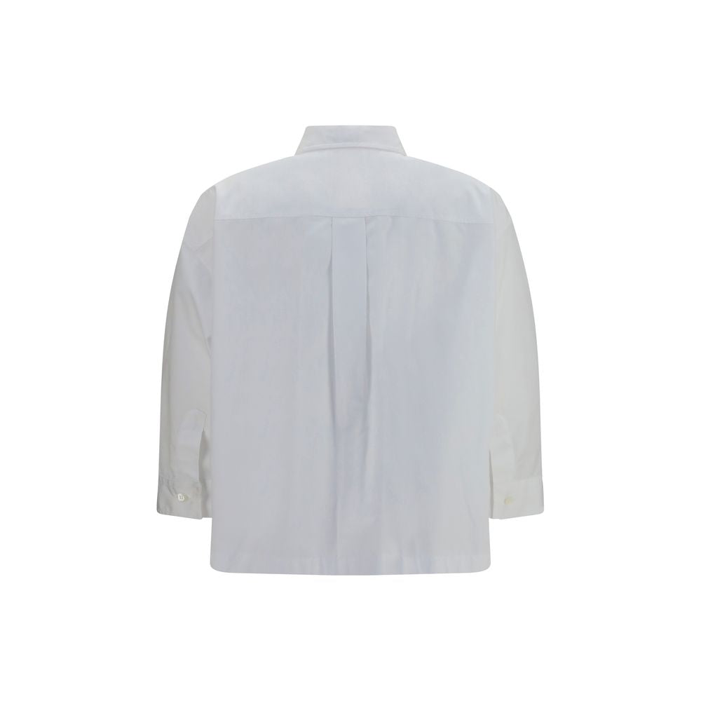 Brunello Cucinelli White Cotton Dress Women's Shirt