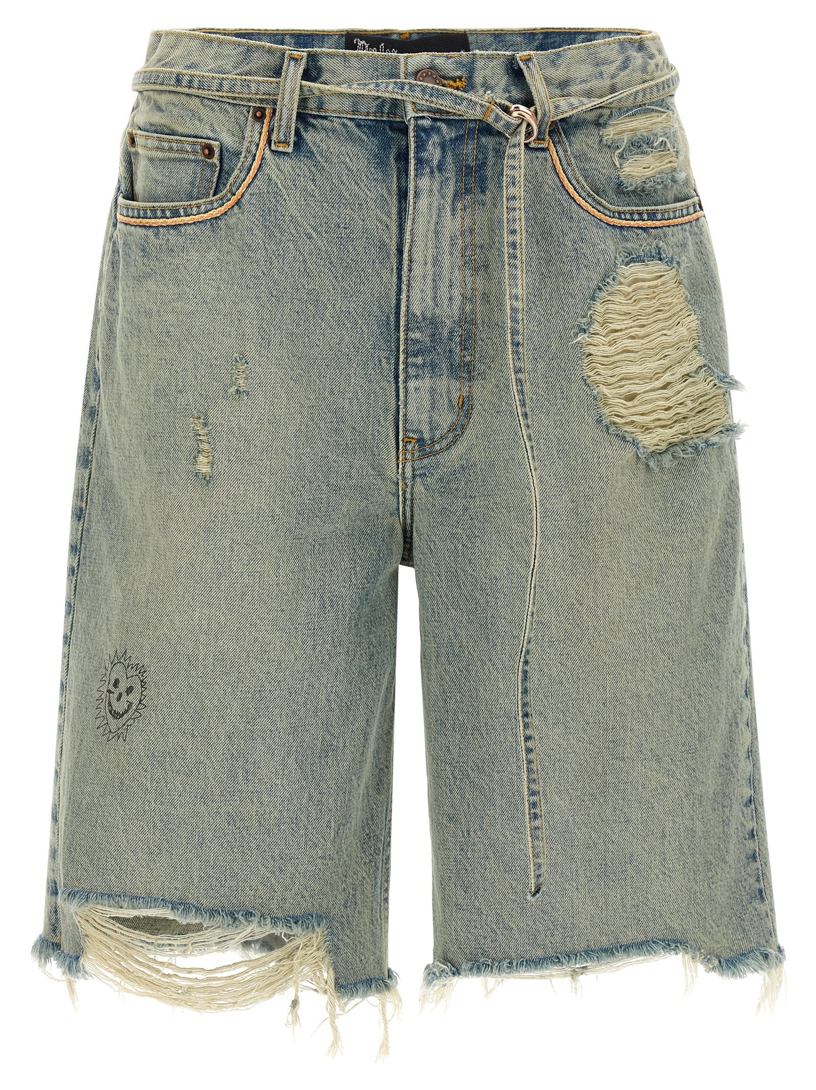 PALY Blue Cotton Bermuda Men's Shorts