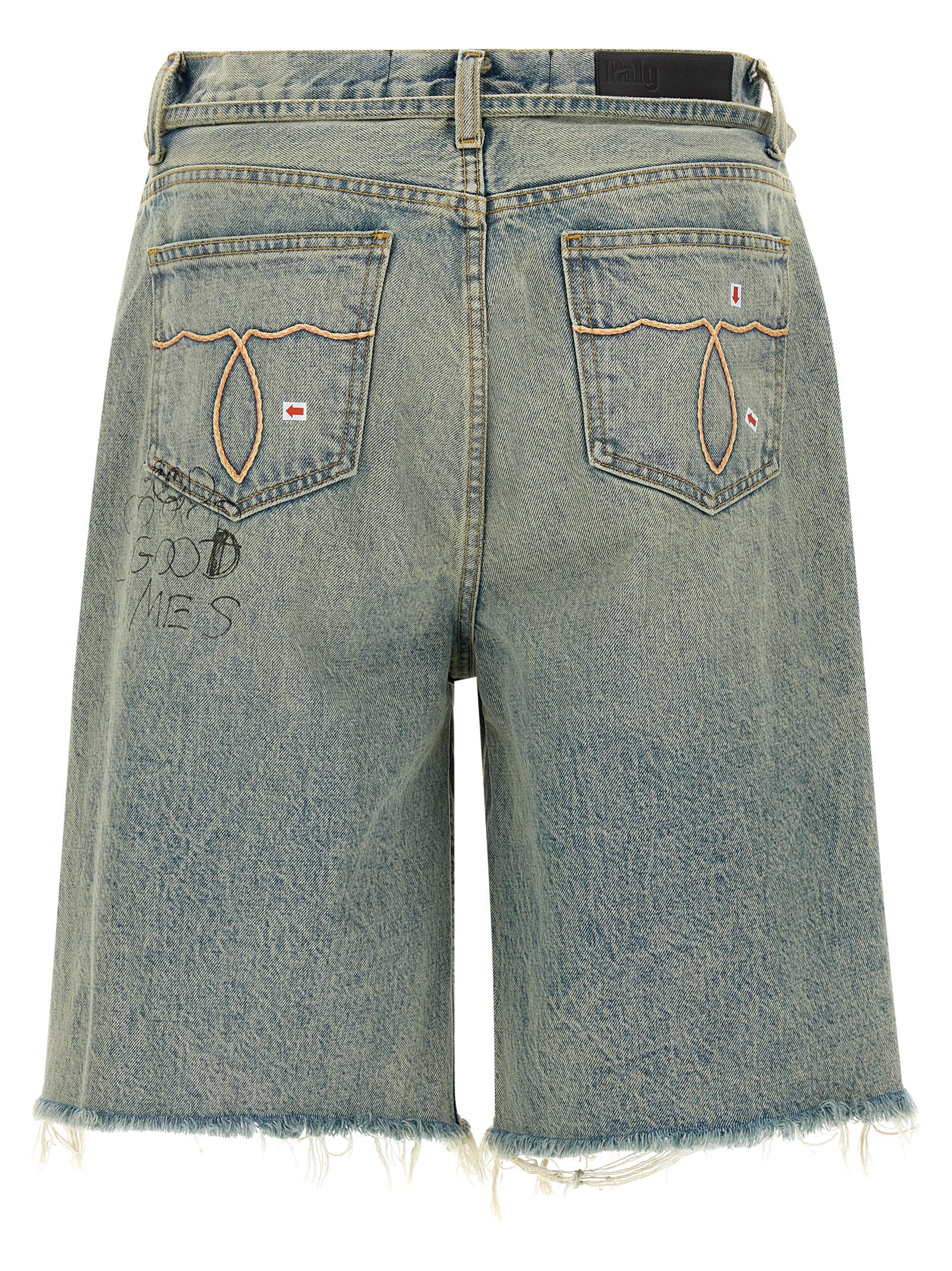 PALY Blue Cotton Bermuda Men's Shorts