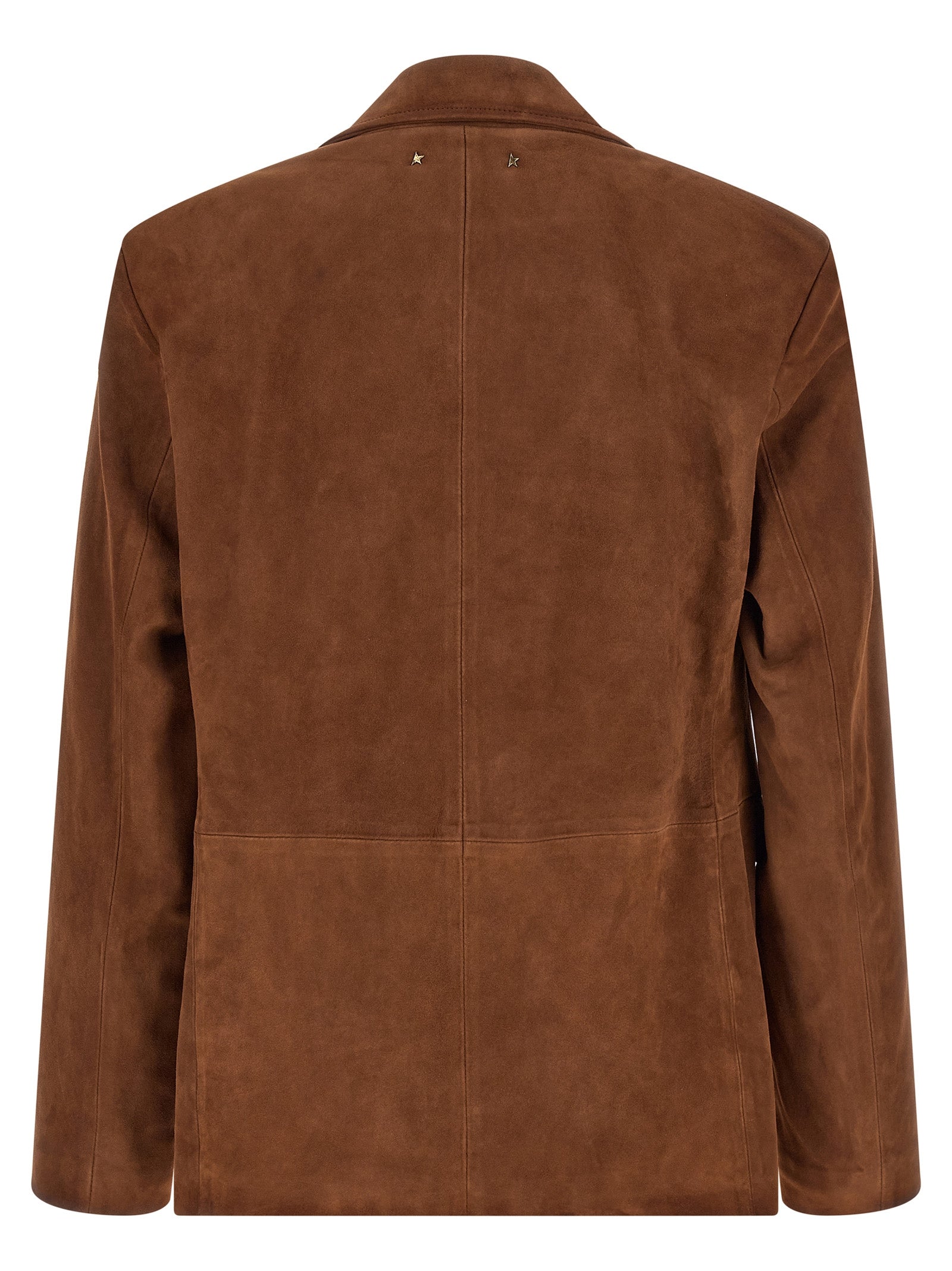 Golden Goose Brown Lamb Leather Leather Men's Jacket