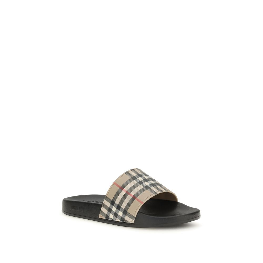 Burberry Black Rubber Men's Slides