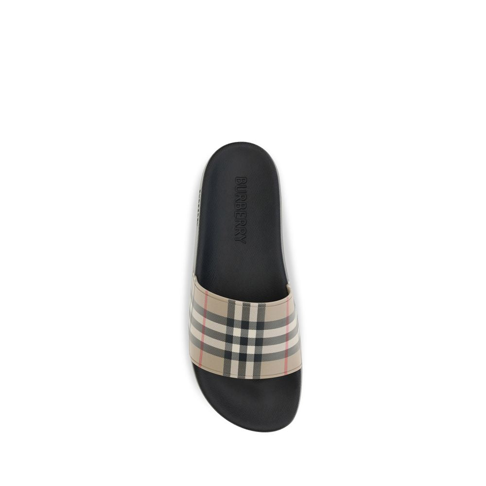 Burberry Black Rubber Men's Slides