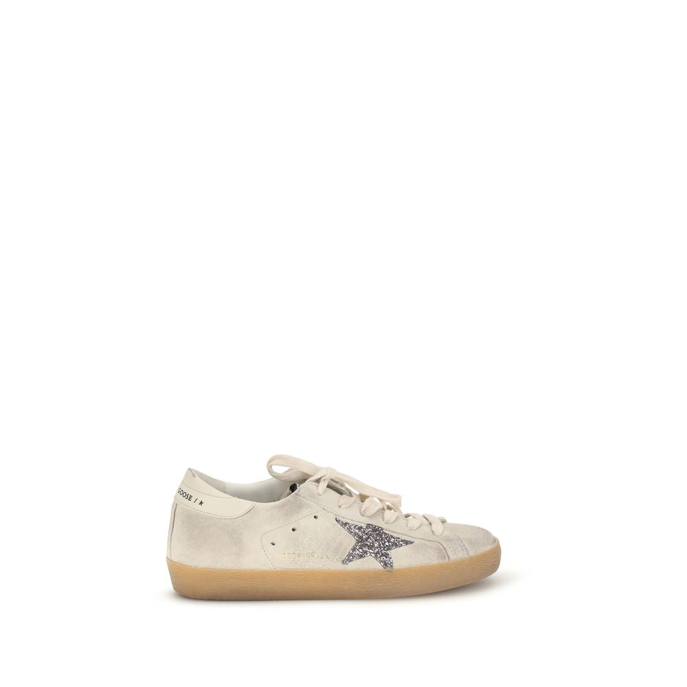 Golden Goose Beige Calf Leather Bos Taurus Women's Sneakers