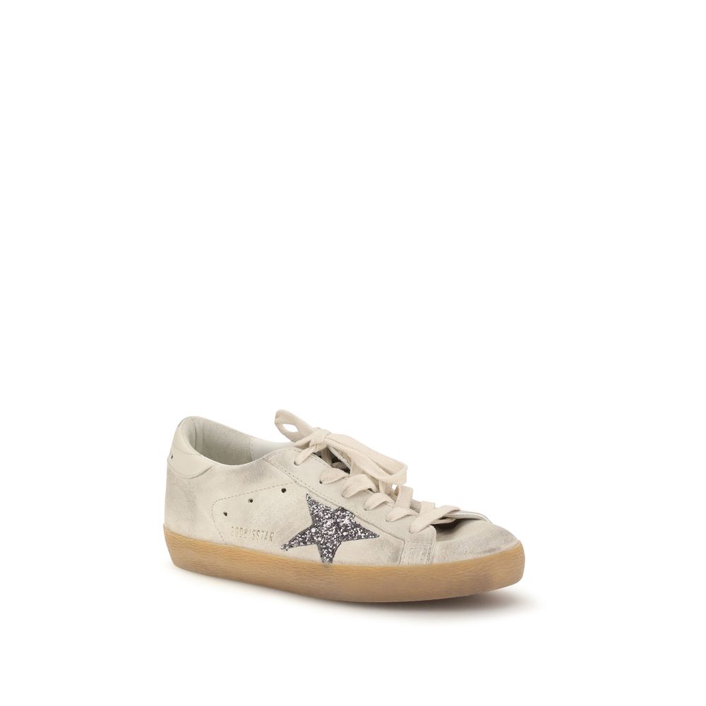 Golden Goose Beige Calf Leather Bos Taurus Women's Sneakers