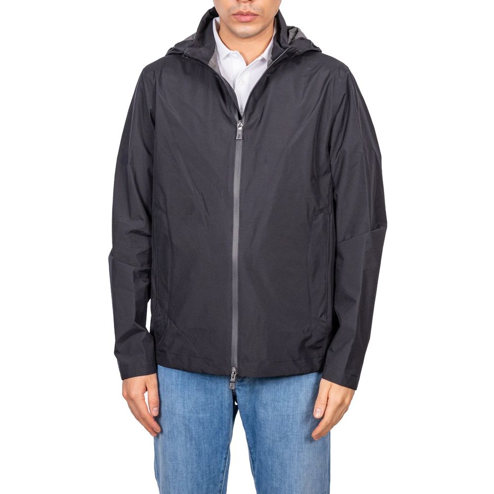 Herno Black Polyester Shell Men's Jacket