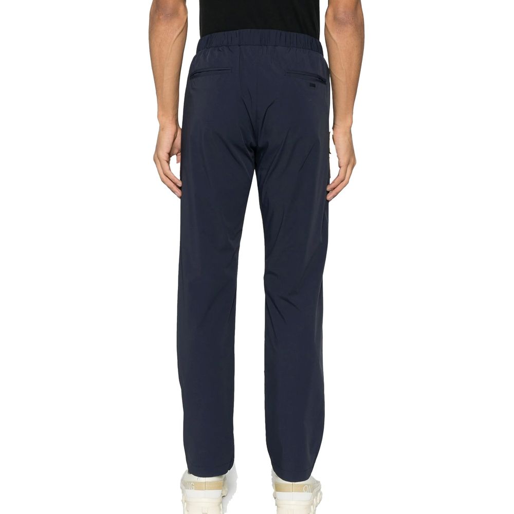 Herno Blue Elastane Casual Men's Pants