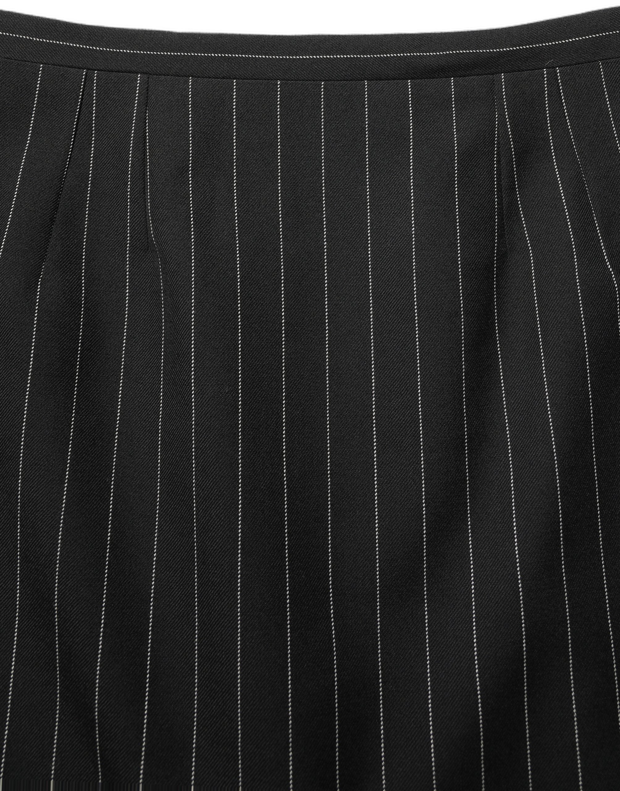 Dolce & Gabbana Black Pinstriped HighWaist Pencil Cut Women's Skirt