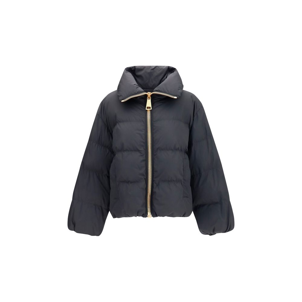Balmain Black Viscose Full-Length Women's Jacket