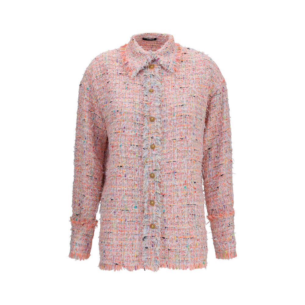 Balmain Multicolor Polyamide Pattern Women's Shirt